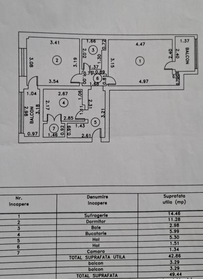 Apartament 2 camere confort 1 decomandat, Garii Marna, 2 balcoane.