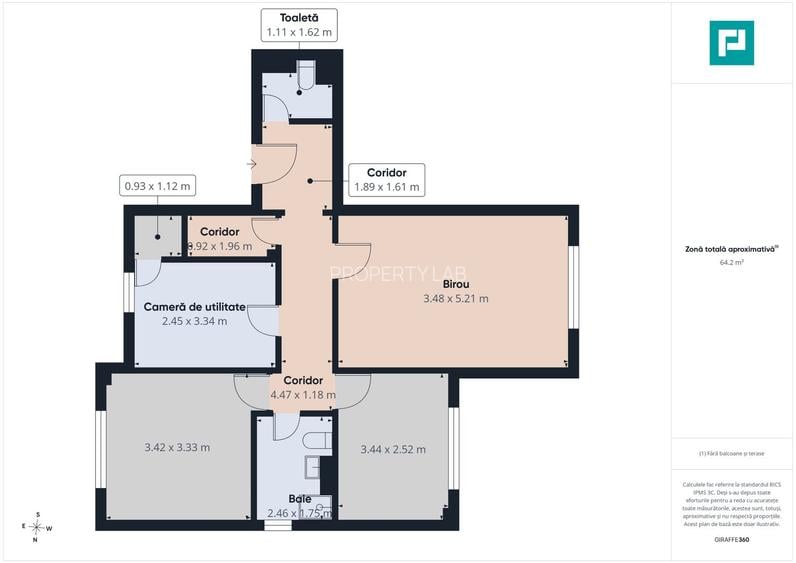 Apartament decomandat 3 camere cartier Tudor - 3