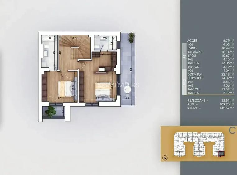 Apartament 4 Camere Duplex Metrou | Dezvoltator | Titan -Pallady - 4