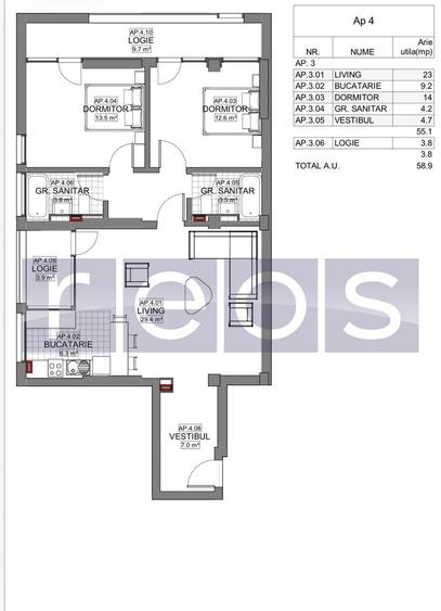 VANZARE APARTAMENT 3 CAMERE | LIZEANU | BLOC NOU | PARCARE | TERASA - 1