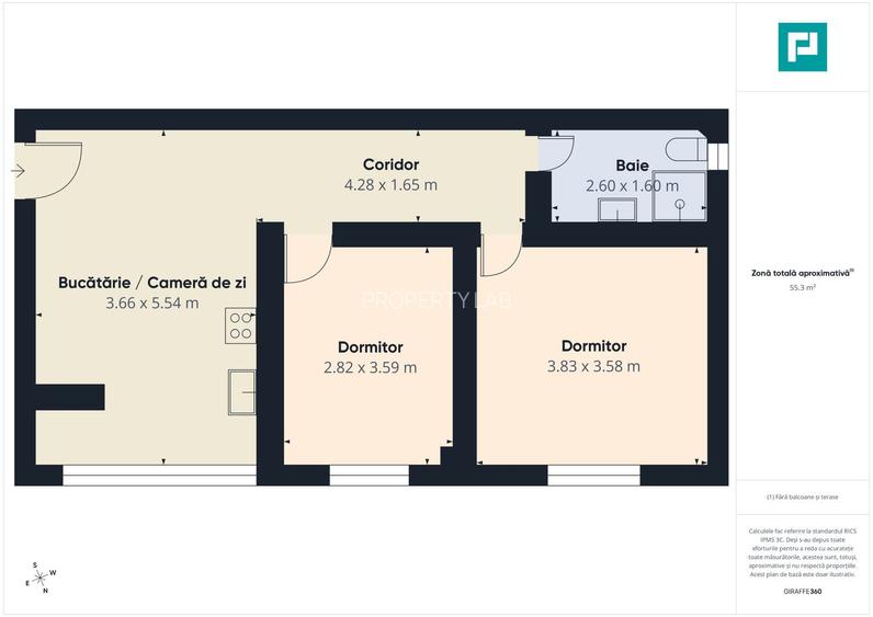 Apartament 3 camere – 56 mp – Parter – Beiuș - 11