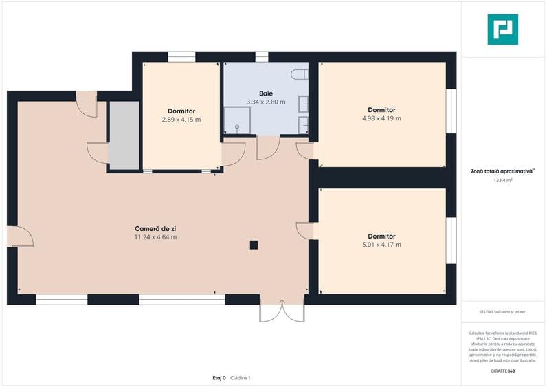 Casă modernă cu 2 corpuri, 5 camere în Pecica