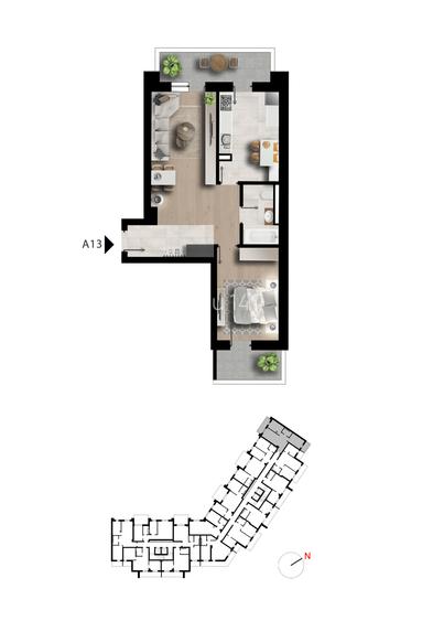 Apartament 2 camere decomandat, faza 4 Maniu 141 - 15
