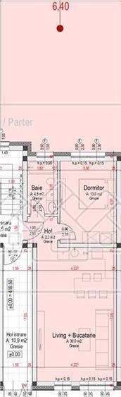 Ap. 2 camere - 49.7 mpu + gradina 50 mp - predare la alb