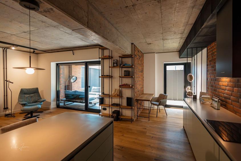 2 Camere PREMIUM || Parter cu Grădină 26mp || Brick Loft