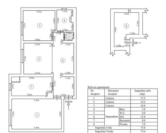 Apartament 3 camere - zona Terezian - Sibiu