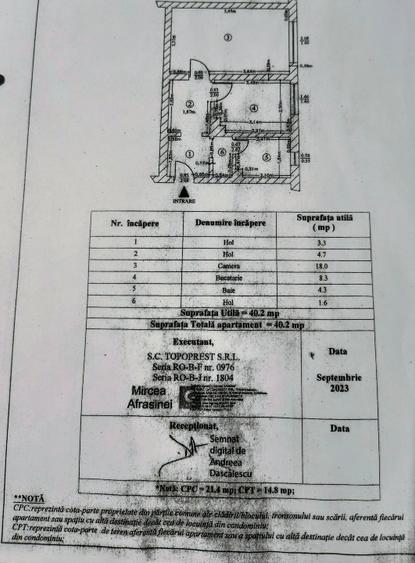 Apartament cu o camera
