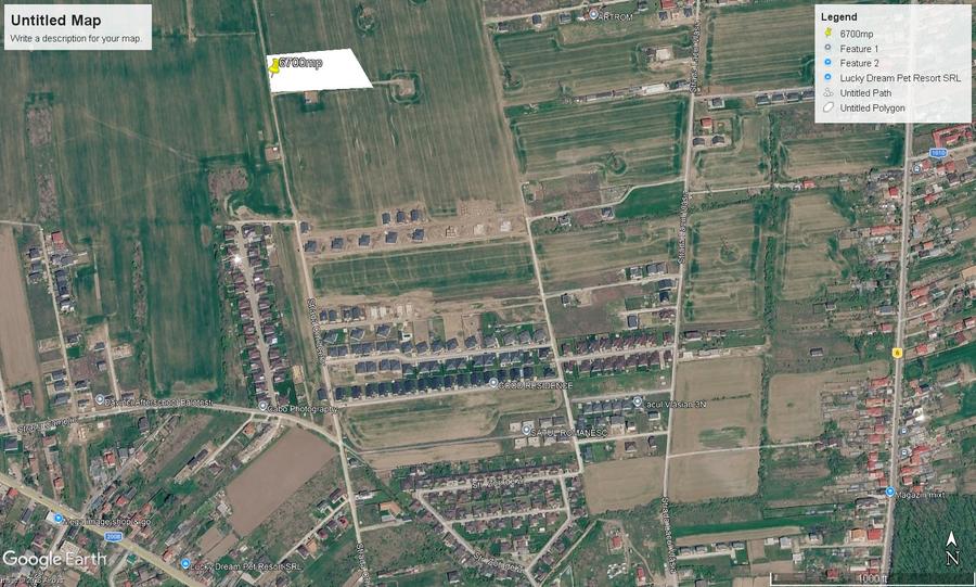 Balotesti Orhideelor Lacul Vlasia,6700mp  parcelabil  37euro/mp