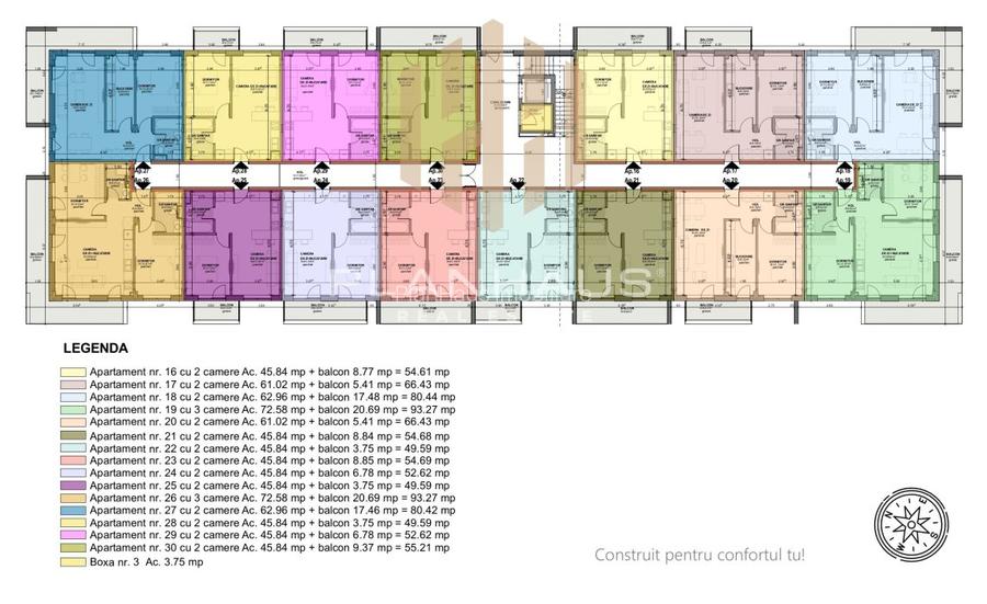 Apartament 2 camere ,etaj 1 , Mărgeanului proiect nou,comision 0 % - 6