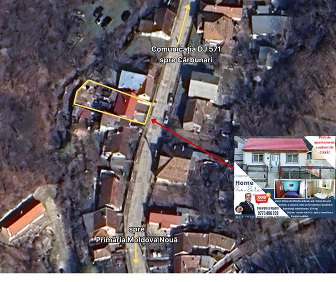 MOLDOVA NOUA, Casa 3 camere, Suprafata totala teren: 274 mp