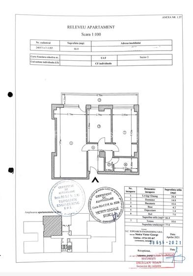 Apartament 2 camere spatios la parter in bloc nou langa parcul Titan