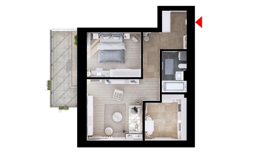Apartament 2 camere | HILS Republica