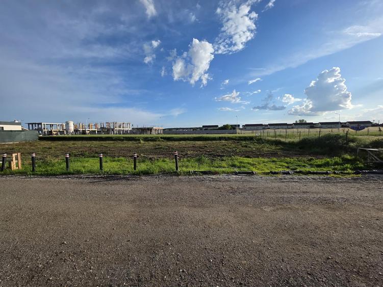 Domnești-Țegheș-teren intravilan 500 mp gaze la proprietate, curent pe strada