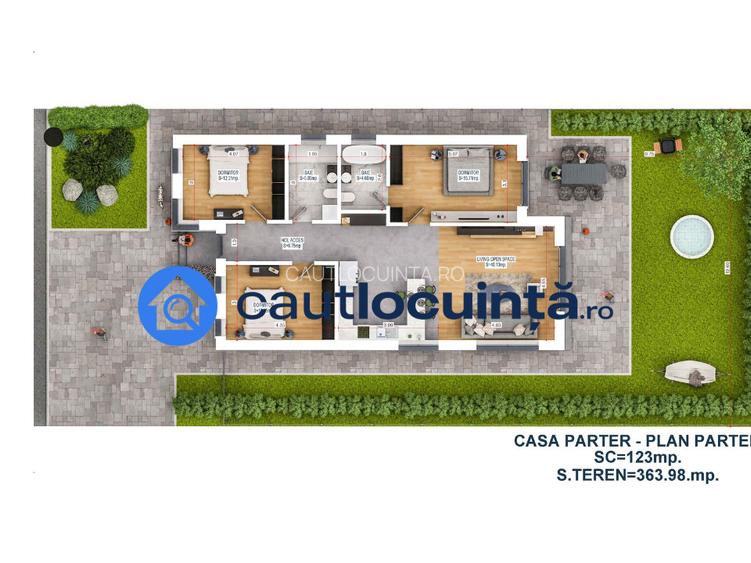 Vila Napoletană | De Vanzare | Încălzire in pardoseala | Curte - 8
