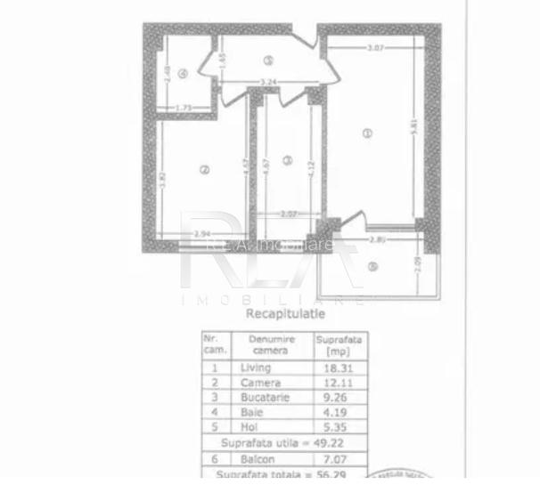 Apartament 2 Camere Decomandat | Bloc Nou 2023 | 56 mp | Etaj 4/6 | Centrală Pro - 10