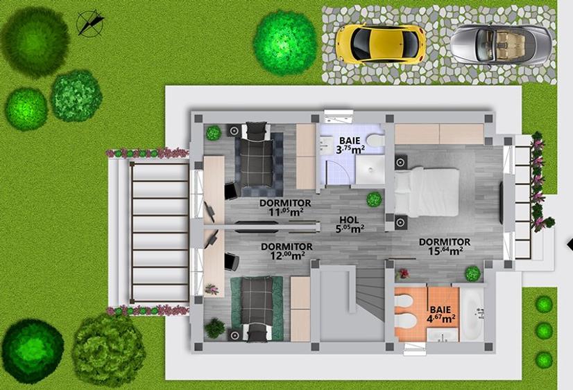 BellaCasa Residence,diferita,complet utilata vila individuala,Sabareni,asfalt