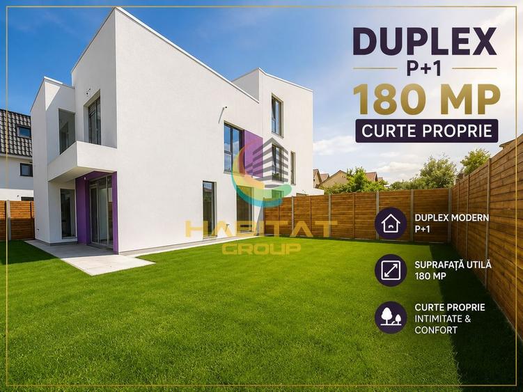 Vânzare Duplex 4 camere P+1 180mp - Popești Leordeni