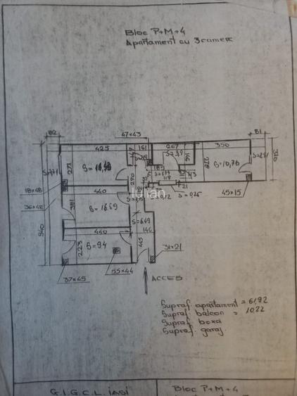 Direct proprietar: vand ap. 3 camere, 76 mp, Anastasie Panu, Judecatoria Iași - 2