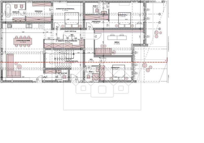 Ap cu 5 camere, 148 mp utili, 4 bai, la cheie, confort lux - 21