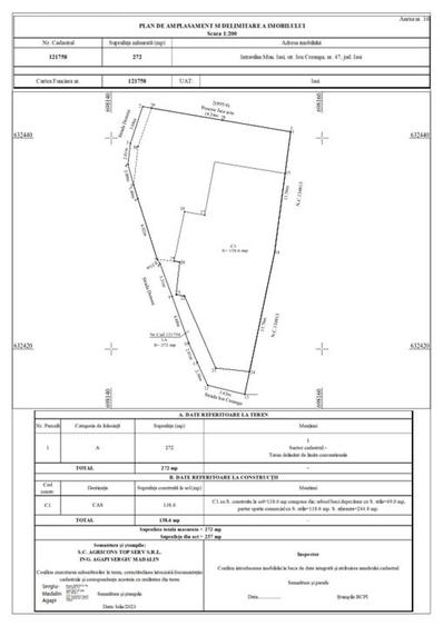 Spatiu com. D+P 287mp.Tatarasi, str.Ion Creanga colt cu str. Stejaru