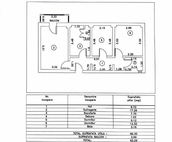 Apartament 3 camere decomandat | Viziru III | 63 mp | Lângă Kaufland - 7