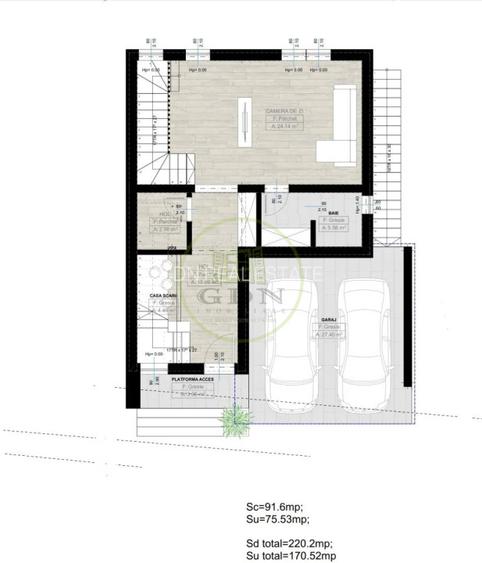 Casa D+P+1, 170 mp utili, 270 mp teren, zona Amaradia - 4