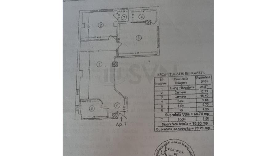 REA1026571 Apartament 3 camere Damaroaia