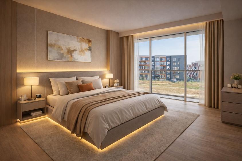 Tomis Nord - Vanzare apartament decomandat cu 2 camere, bloc nou.