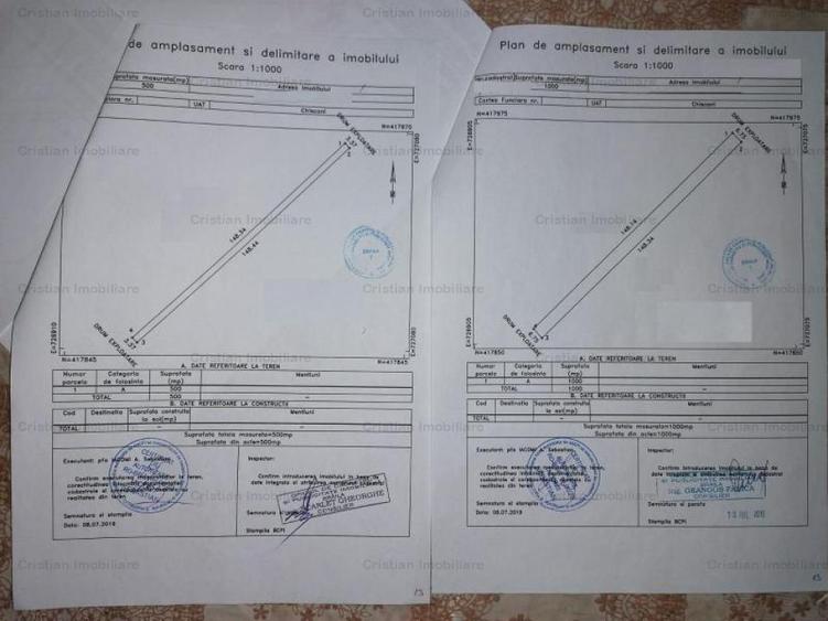 Teren 1500 mp zona Lacu Sarat Pret WOW=8E mp