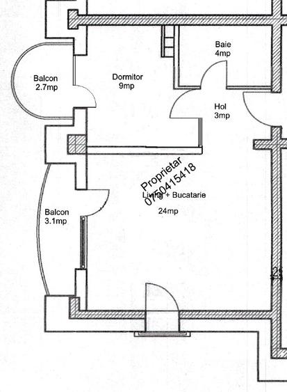 🏠 Studio (living + dormitor separat) Nerva Traian/Timpuri Noi, parcare,  boiler