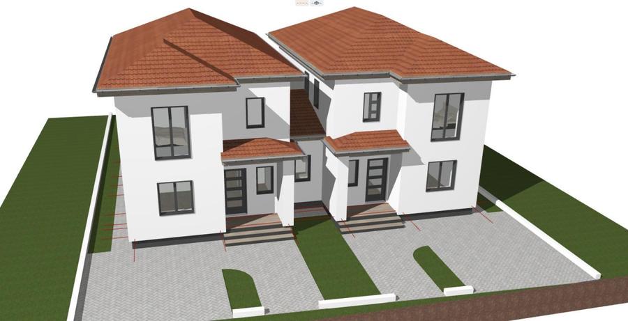Duplex modern, 4 camere, 105 mp, 250 mp teren - Sanandrei