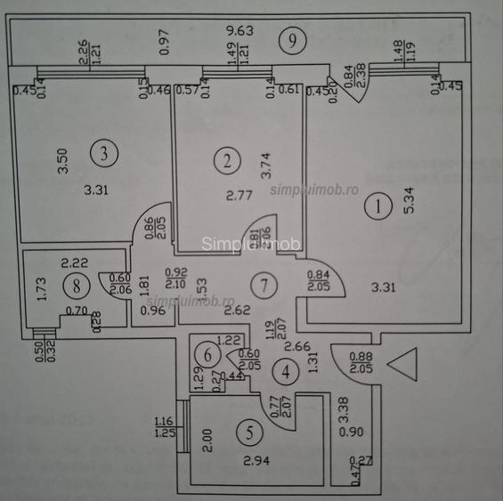 3 camere decomandat Pantelimon - 1