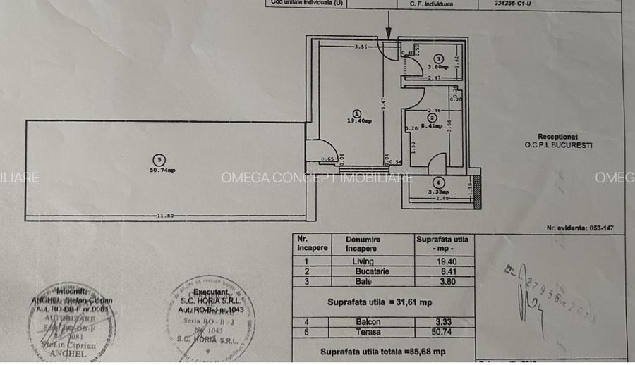 Garsonieră cu TERASĂ 50 mp LA ETAJUL 7 - Iuliu Maniu - EnVogue Residence - 2