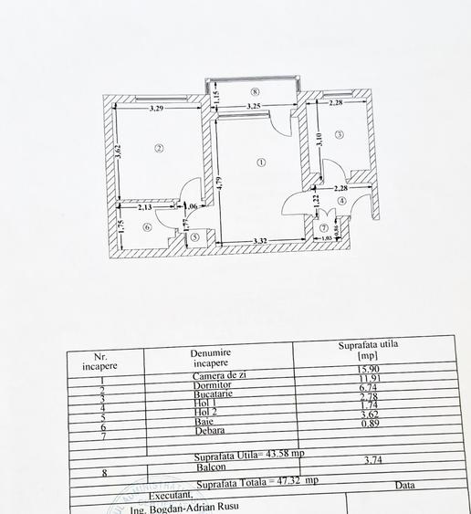 Apartament 2 camere - zona Tomis III - 85.000 euro(Cod E2) - 9