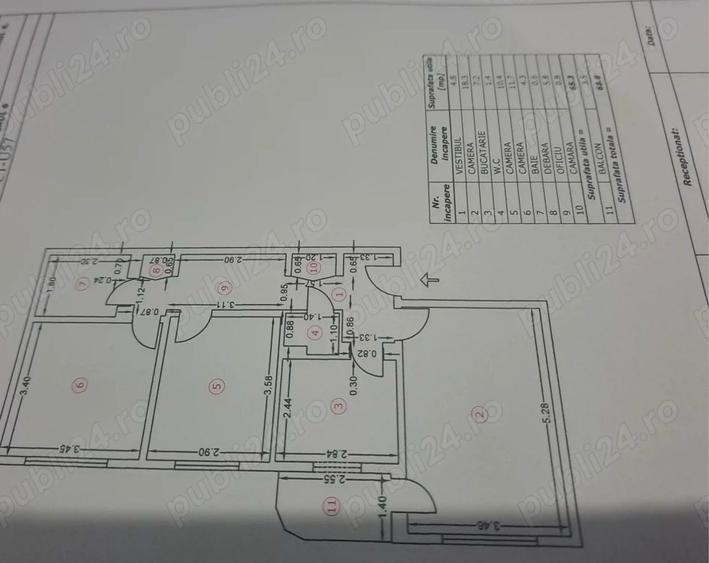 🏡 Ap. 3 Camere de vanzare | Etaj 1 | 2 Băi | | zona Apusului