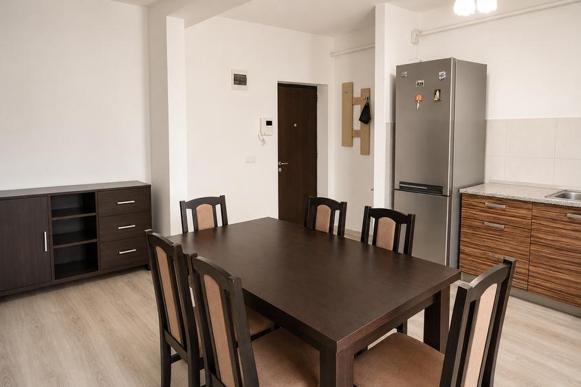 Apartament cu 2 camere, complet mobilat și utilat, Giroc – zona Braytim | Parter