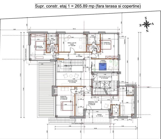Baneasa, Iancu Nicolae, vanzare vila S+P+2E, teren 809 mp, 965 mp construiti,