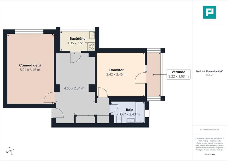Apartament 3 camere, renovat modern, zona Decebal