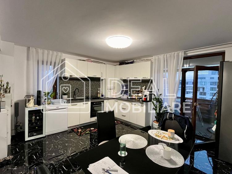 Penthouse cu 4 camere si terasa, complet Mobilat, zona Doamna Stanca