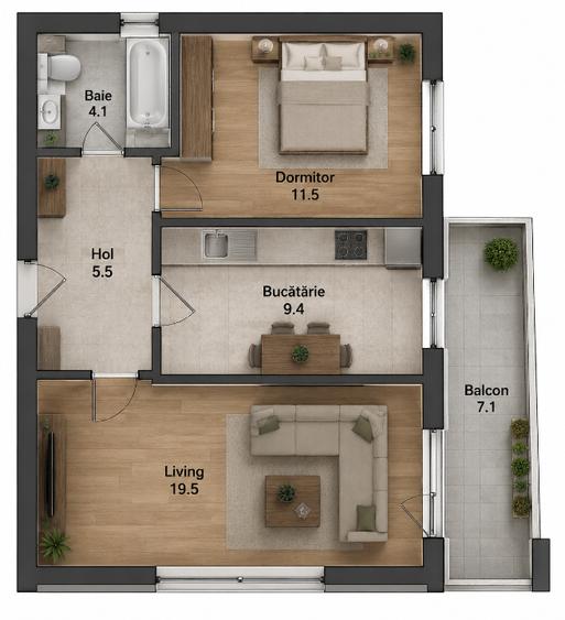 Apartament 2 camere 57 mp- Metalurgiei- Parc Tudor Arghezi