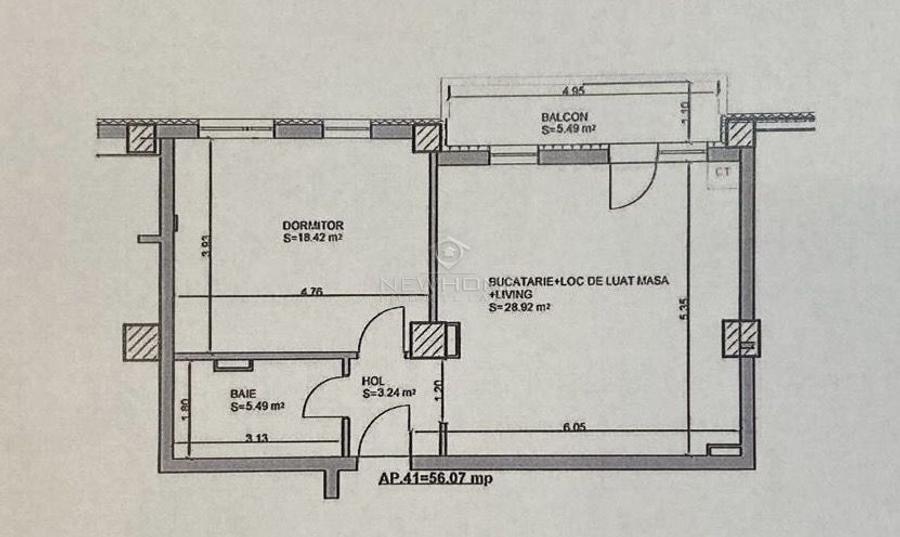 Apartamentul 2 camere, Parcare, zona Iulius Mall