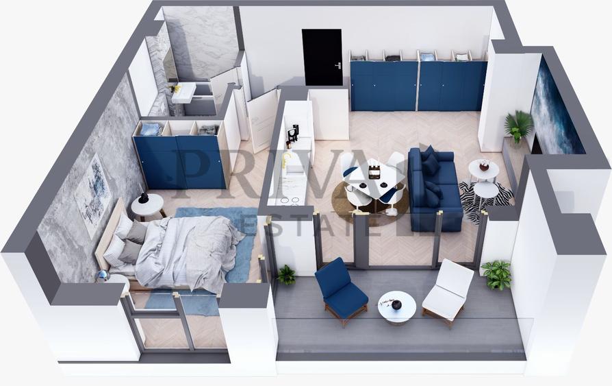 Apartament 2 camere, parcare subterana, Nord One Business Center