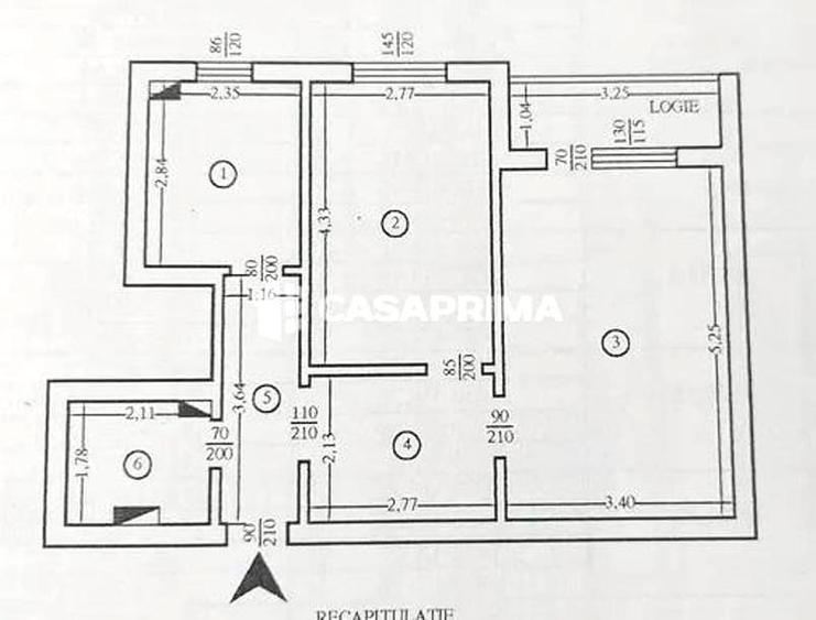 Apartament 2 camere DECOMANDAT, 53 mp, CT, PVC, Dacia