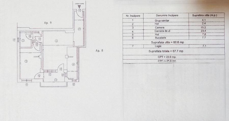 Apartament 2 camere etaj 1, cu boxa si terasa, in bloc nou