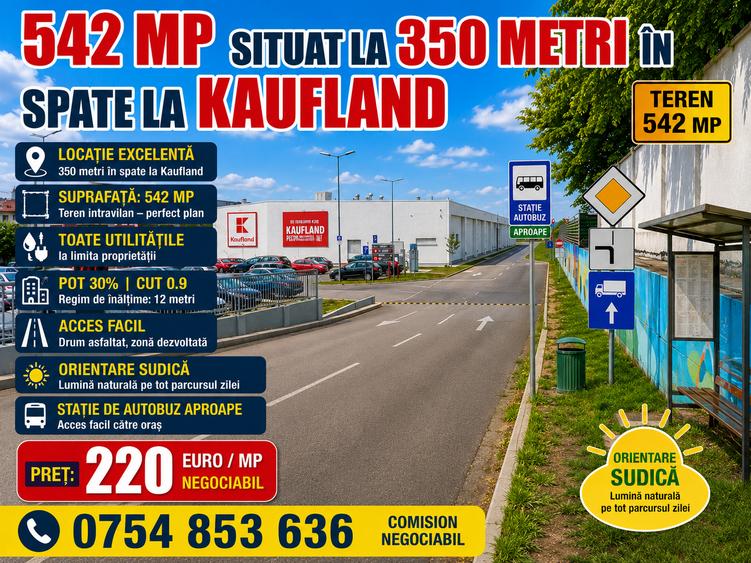 Galata-Kaufland din Șoseaua Iași Voinești, 542 MP-FULL,50% AVANS