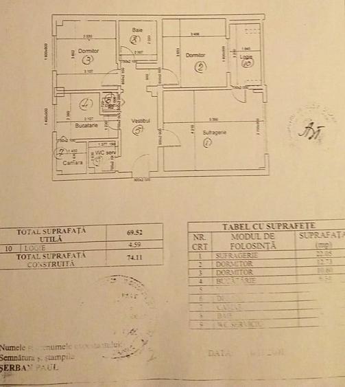 Apartament 3 camere Calea Călărașilor – Metrou Piața Muncii