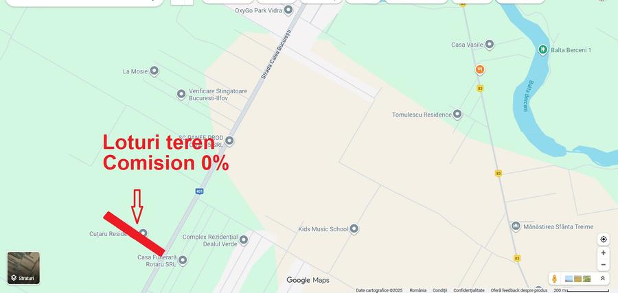 Loturi Teren Intravilan Berceni - Vidra | Localizare Excelenta