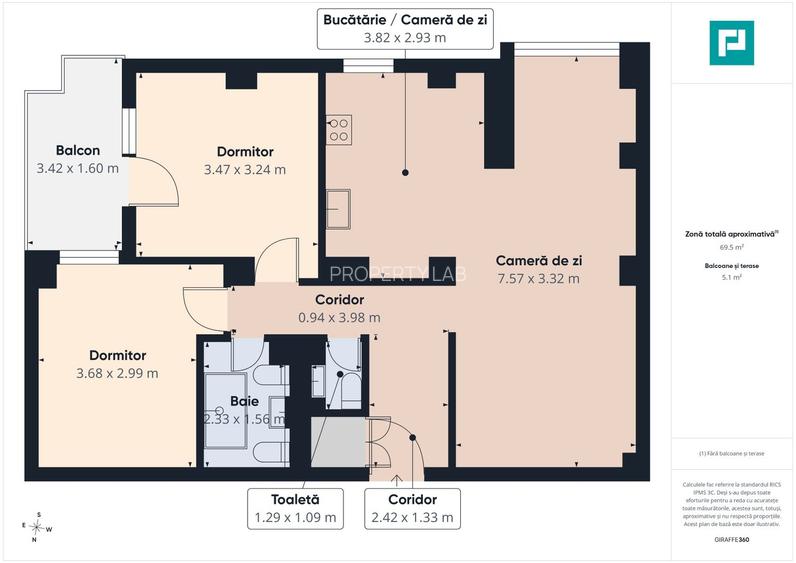 Apartament cu 3 camere, zona Soarelui - 13