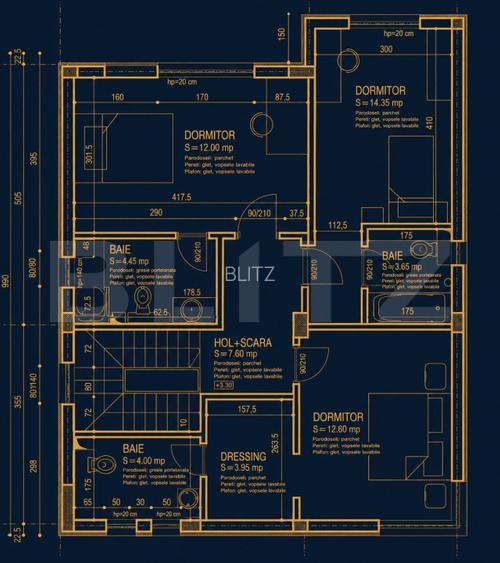 Casa noua in faza de proiect , 116.20 mp, teren 400 mp, Sancraiu de Mures - 5