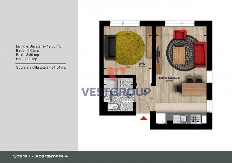 Apartamente 2 camere Weiner 12 Residence Militari Direct Dezvoltator